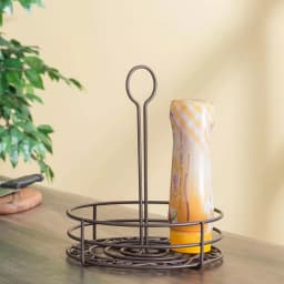 Home Basics Bronze Coated Steel Condiment Caddy Organizer, 7.37 in x 7.37 in thumbnail 3