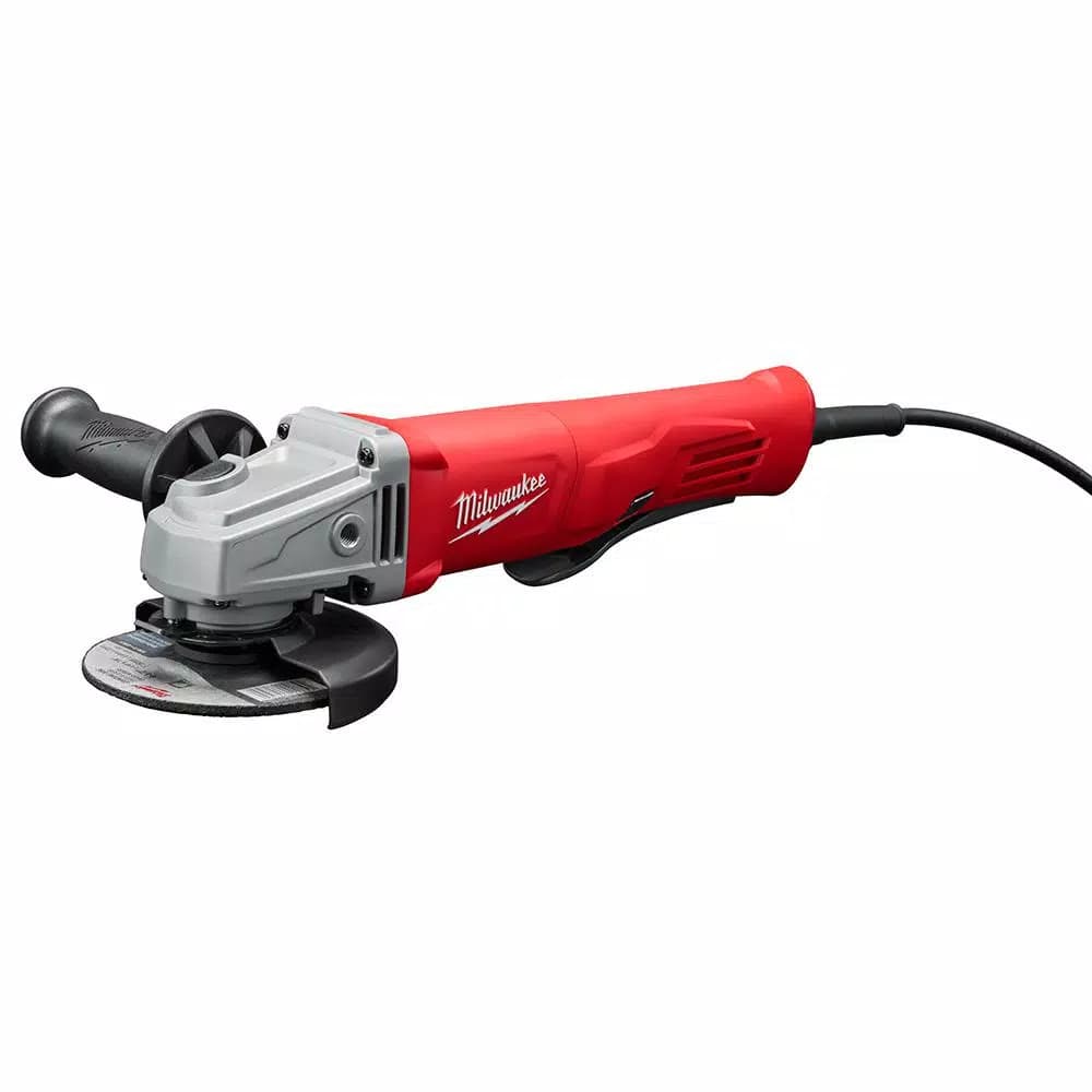 Milwaukee 4-1/2 in. Small Angle Grinder with Dust Shroud and Lock-On Switch, 11 Amp, 11,000 RPM