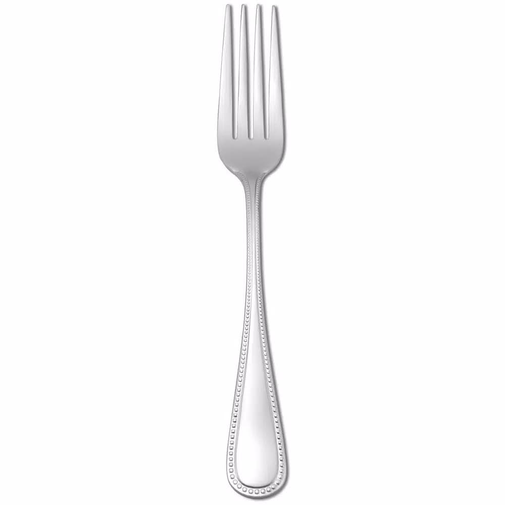 Oneida Pearl 18/10 Stainless Steel Table Forks, European Continental Size (Set of 12)