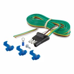 CURT 4-Way Flat Trailer Connector Plug with 48" Wires and Installation Hardware thumbnail 5