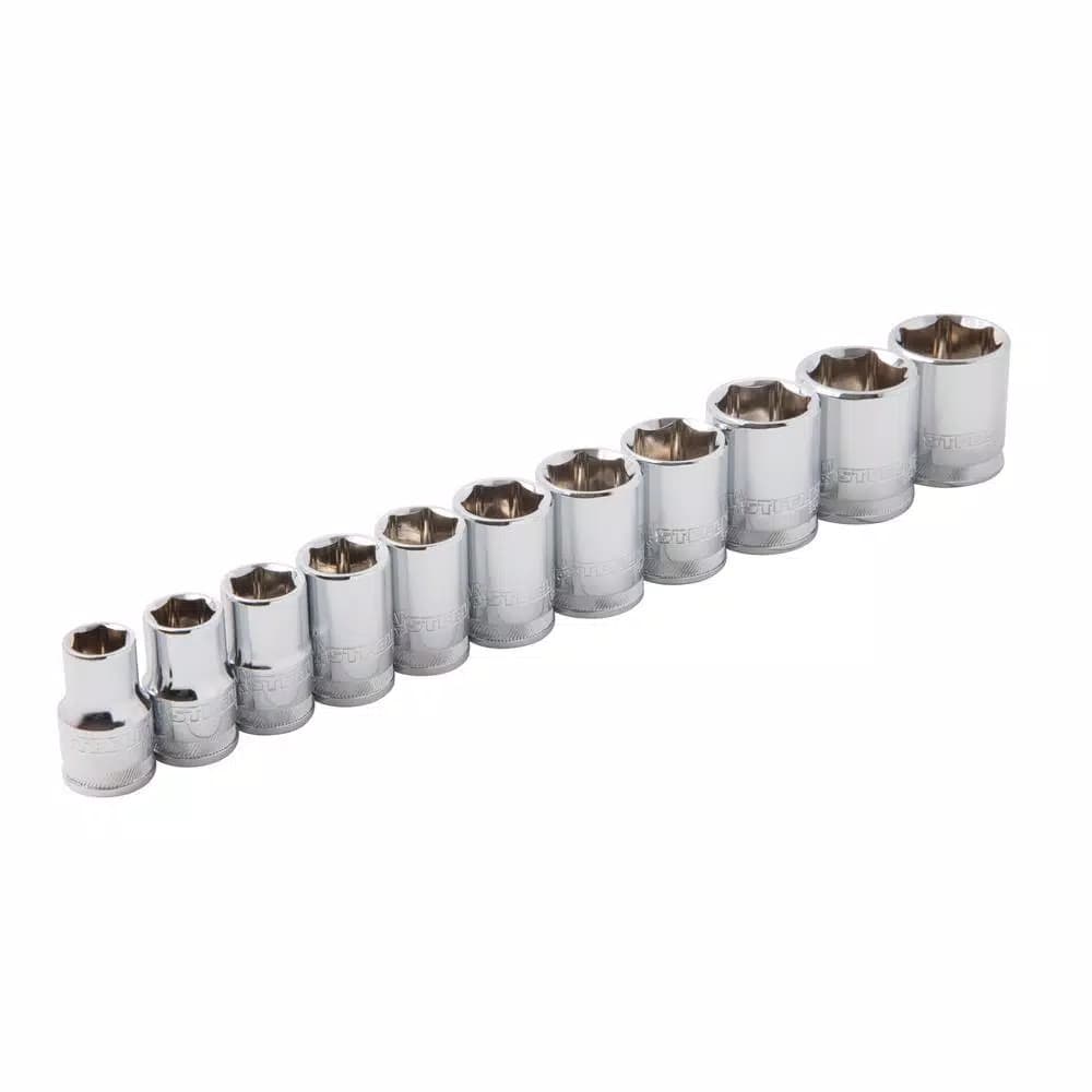 Steelman 11-Piece 3/8 in. Drive Metric 6-Point Chrome Socket Set