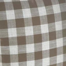 Unbranded Liza Taupe Buffalo Check Plaid Throw Pillows, 18 in. x 18 in. (Set of 2) thumbnail 2