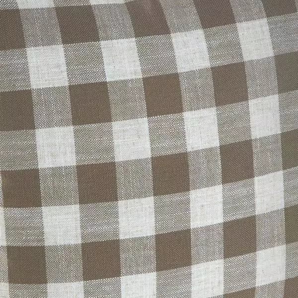 Unbranded Liza Taupe Buffalo Check Plaid Throw Pillows, 18 in. x 18 in. (Set of 2)