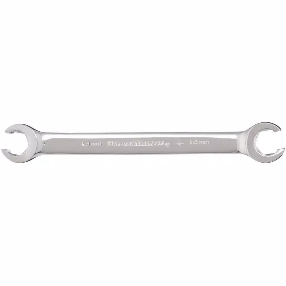 GearWrench 6-Piece Metric Flare Nut Wrench Set with Blow Molded Tray