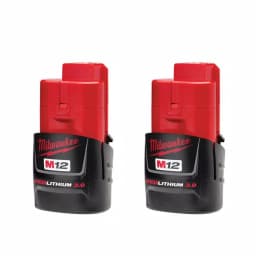 Milwaukee M12 REDLITHIUM 3.0 Ah Compact Lithium-Ion Battery Pack, 2-Pack thumbnail 1