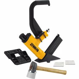 DEWALT Pneumatic 15.5-Gauge Hardwood Flooring Stapler with Mallet and Base Plates thumbnail 1