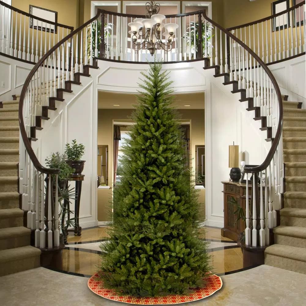 National Tree Company 9 ft. Dunhill Fir Slim Artificial Christmas Tree, 2832 Tips, Unlit