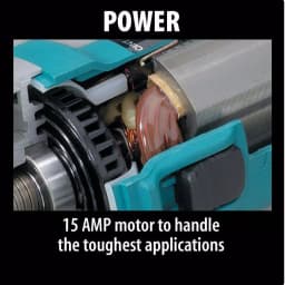 Makita 7 in. Corded Angle Grinder, 15 Amp, 6000 RPM with Grinding Wheel and Side Handle thumbnail 12