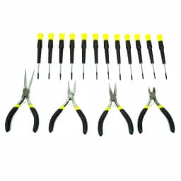 Stalwart Precision Jewelers Tool Set, 17-Piece Electronics Repair Kit with Magnetic Screwdrivers and Pliers thumbnail 2