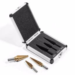 Stark 3-Piece Titanium Coated HSS Heavy Impact Step Drill Bit Set thumbnail 3