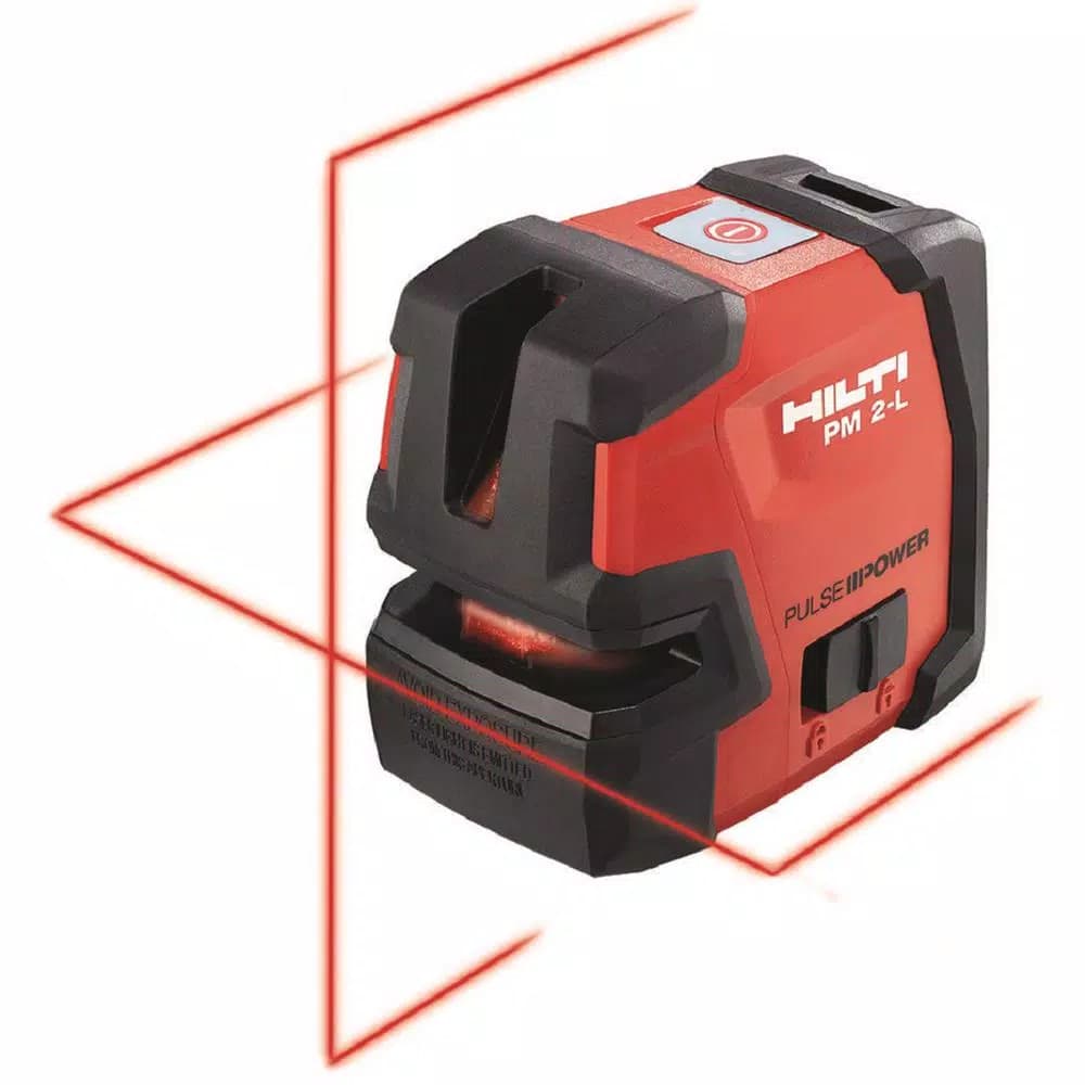 Hilti PM 2-L Line Laser Level, 100 ft. Range, Red Beam, Self-Leveling