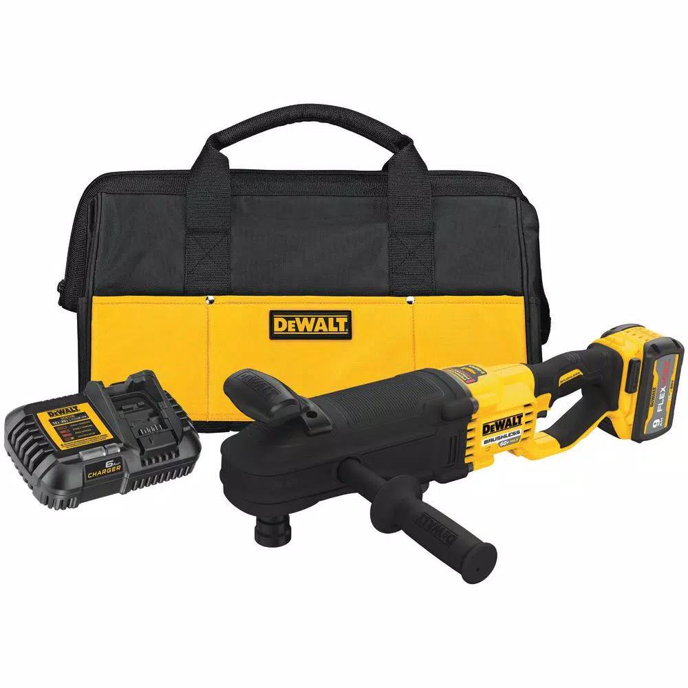 DEWALT FLEXVOLT 60V MAX Brushless Quick-Change Stud & Joist Drill Kit with 9.0 Ah Battery