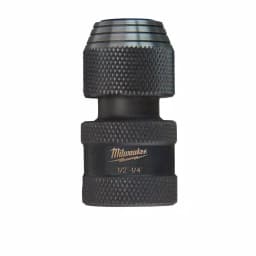 Milwaukee SHOCKWAVE 1/2 in. Square to 1/4 in. Hex Impact Socket Adapter thumbnail 1