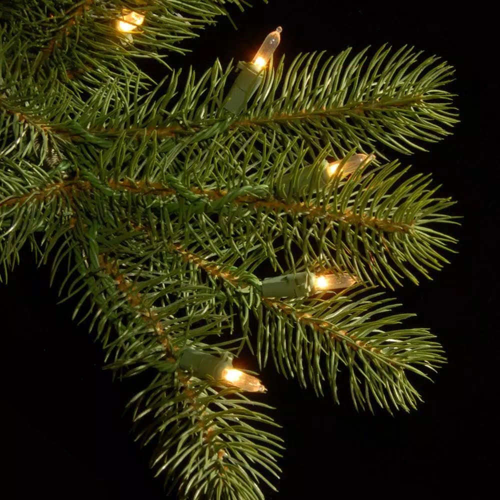 National Tree Company 9 ft. Downswept Douglas Pencil Slim Artificial Christmas Tree with 500 Dual Color LED Lights
