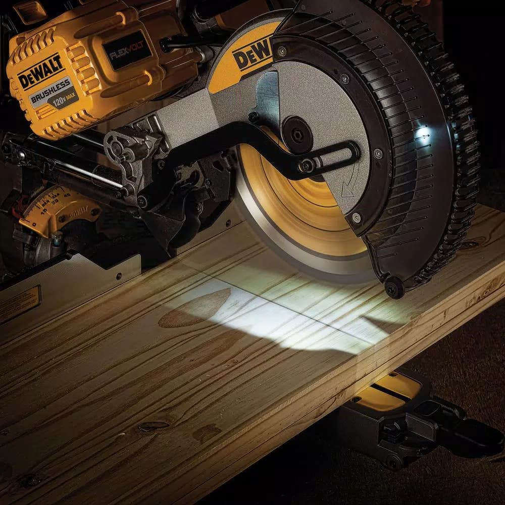 DEWALT 12 in. FLEXVOLT Brushless Sliding Compound Miter Saw Kit with Rolling Stand