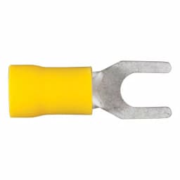 CURT Spade Wire Terminals, 12-10 Gauge, #10 Stud Size, Yellow, 100-Pack thumbnail 3