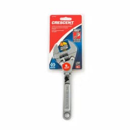Crescent 8 in. Ratcheting Flex Adjustable Wrench with 180° Pivoting Handle thumbnail 2