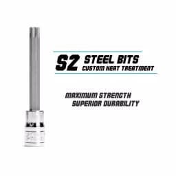Capri Tools 15-Piece Long Torx Star Bit Socket Set, S2 Steel & Chrome Vanadium thumbnail 2