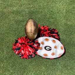 Magnolia Lane Georgia Ceramic Football Tailgating Serving Platter, 3-Section Divided Dish thumbnail 3