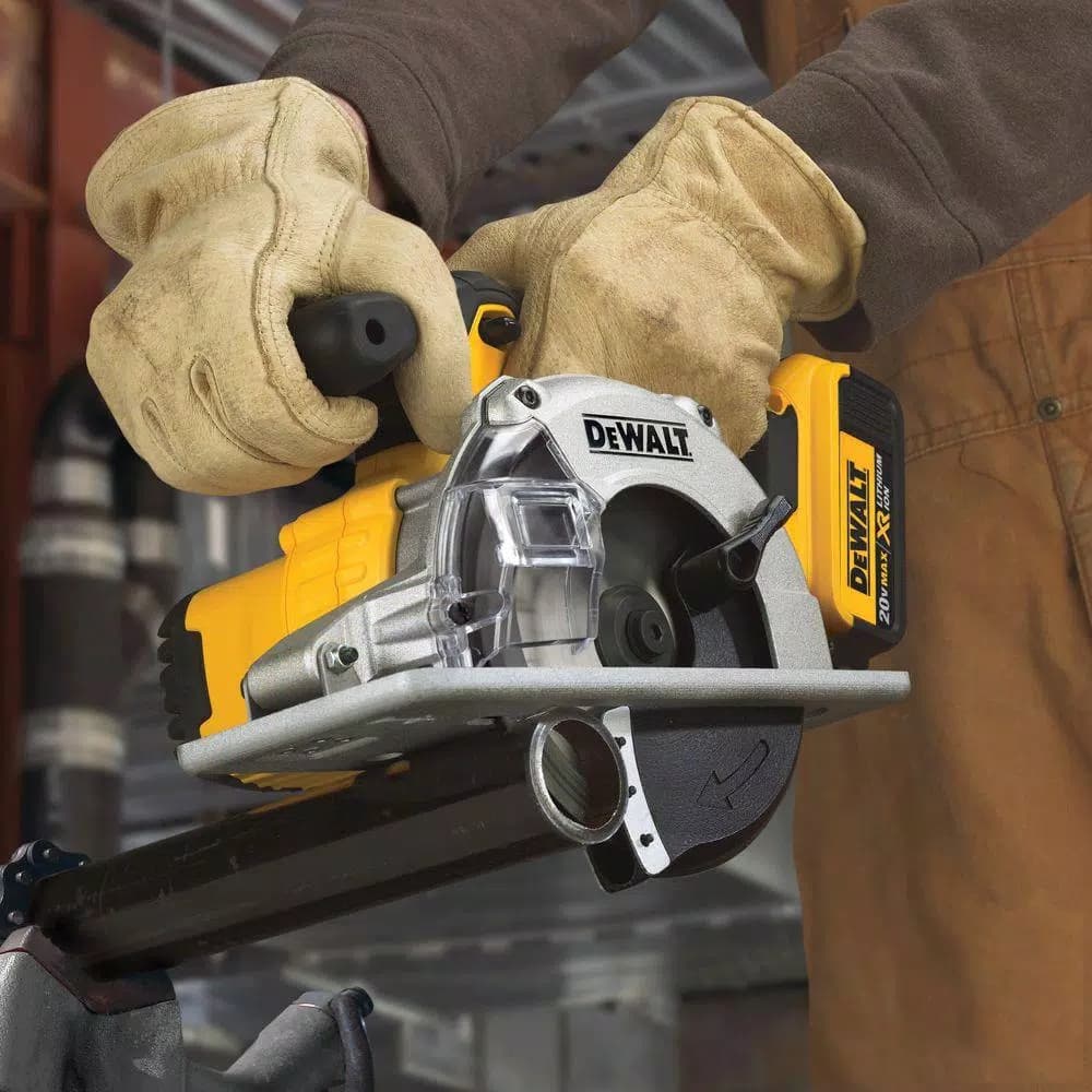 DEWALT DCS373P2 20V MAX Cordless 5-1/2 in. Metal Cutting Circular Saw Kit with (2) 5.0 Ah Batteries