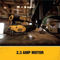 DEWALT DWE6411K 1/4 Sheet Palm Grip Corded Finishing Sander Kit with Contractor Bag thumbnail 3
