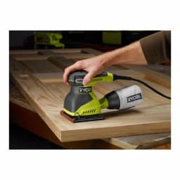 RYOBI 2 Amp Corded 1/4 Sheet Sander with 14,000 OPM and Carrying Case thumbnail 4