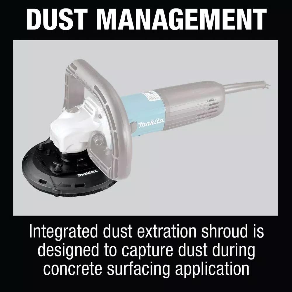 Makita PC5010CX1 5 in. SJS II Compact Concrete Planer with Dust Extraction Shroud