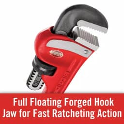 RIDGID 10 in. Heavy-Duty Straight Pipe Wrench, Ductile-Iron with I-Beam Handle thumbnail 11