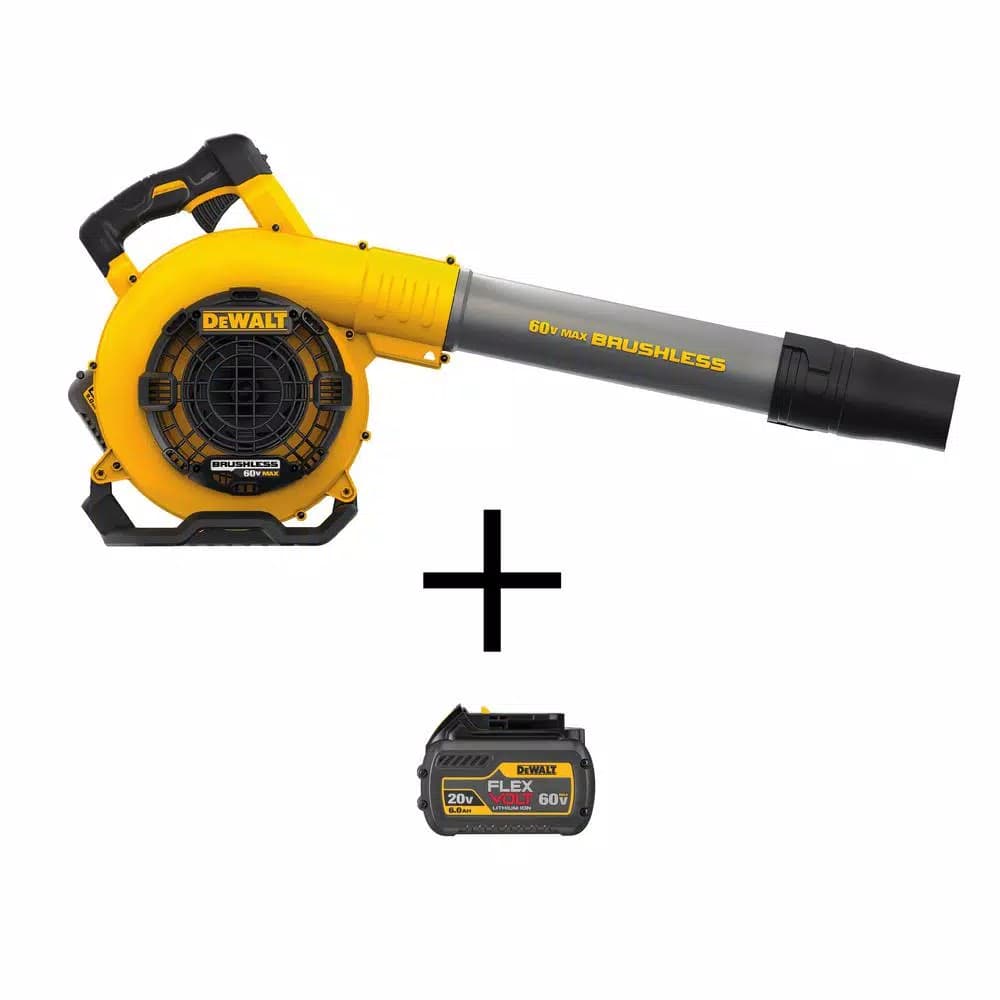 DEWALT 60V MAX FLEXVOLT Cordless Handheld Leaf Blower Kit with (2) 3.0Ah Batteries and Charger