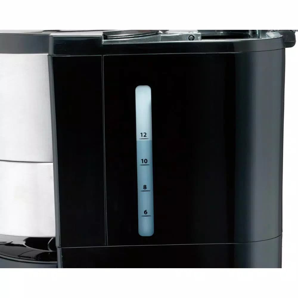 Hamilton Beach 10-Cup Programmable Drip Coffee Maker with Thermal Carafe, Black and Stainless Steel