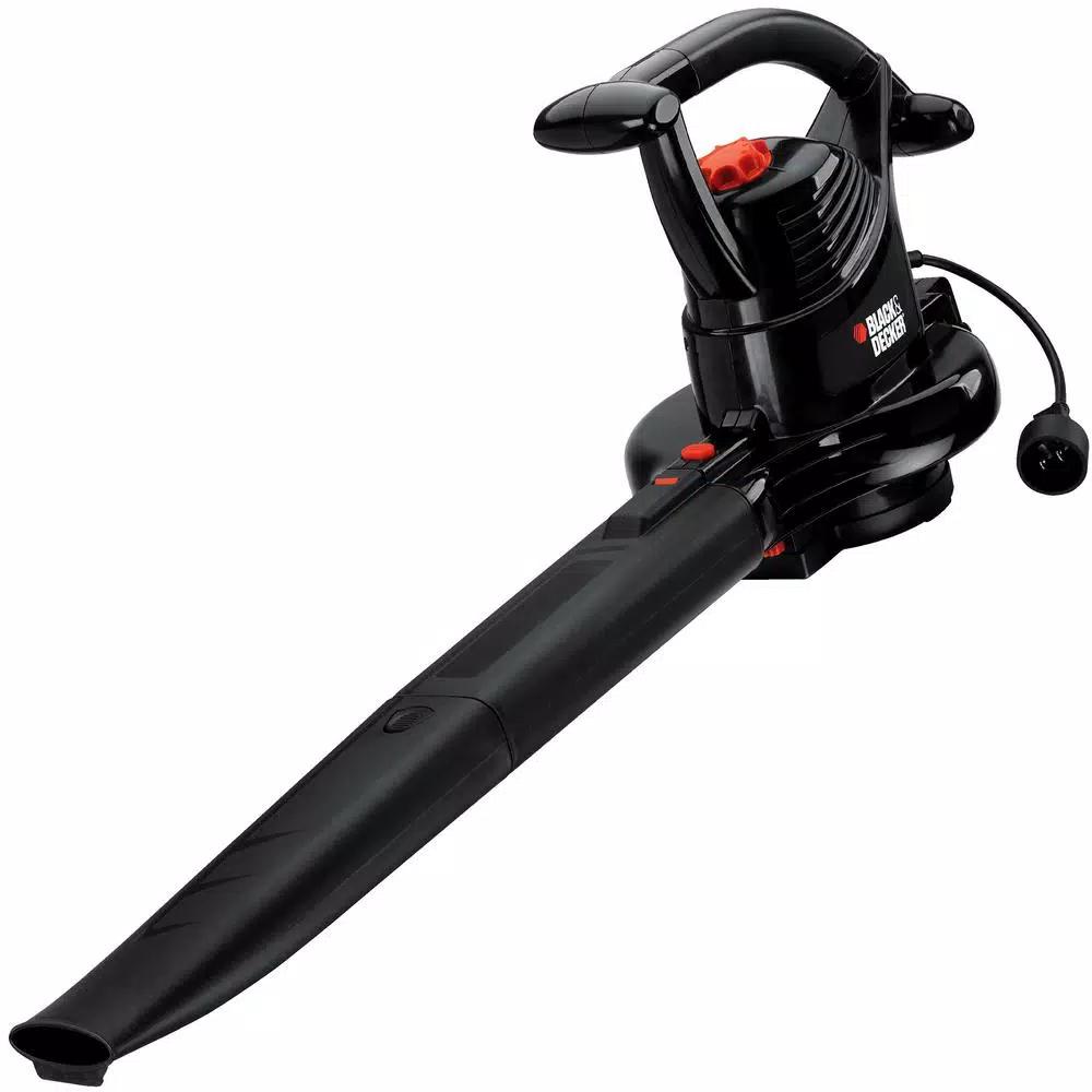 BLACK+DECKER 12 Amp Corded Electric 3-in-1 Handheld Leaf Blower, Vacuum, and Mulcher, 210 MPH, 300 CFM