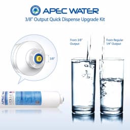 APEC Water Systems 3/8 in. Quick Dispense Upgrade Kit for Under Sink Reverse Osmosis Water Filtration Systems thumbnail 3