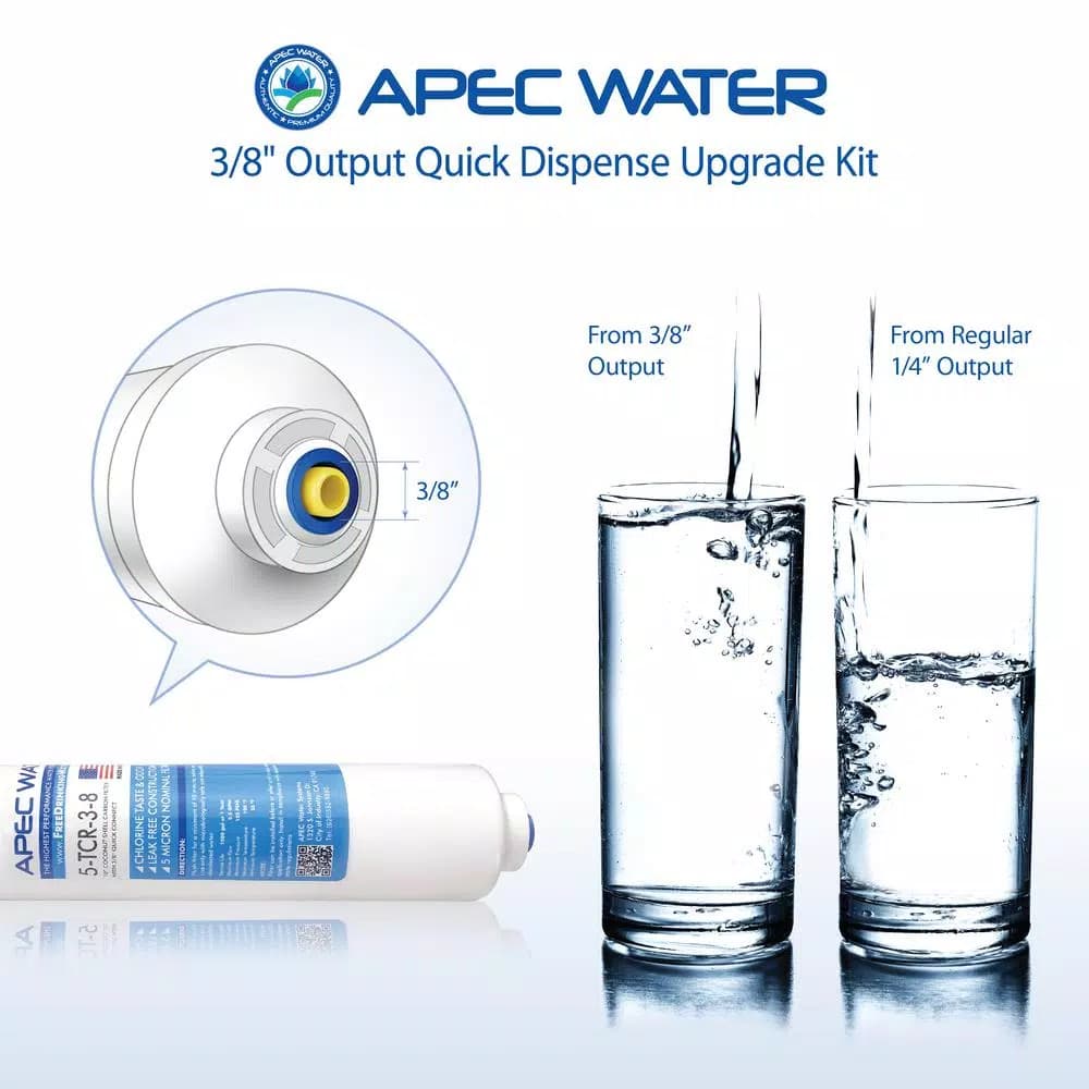 APEC Water Systems 3/8 in. Quick Dispense Upgrade Kit for Under Sink Reverse Osmosis Water Filtration Systems