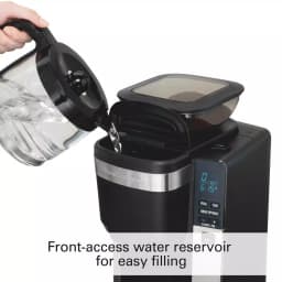 Hamilton Beach 12-Cup Auto Grounds Dispensing Drip Coffee Maker, Black thumbnail 8