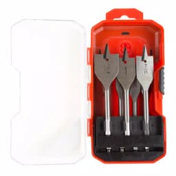 Stalwart 7-Piece Carbon Steel Spade Drill Bit Set with Carrying Case thumbnail 4