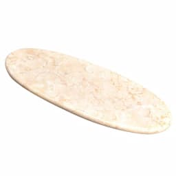 Creative Home Champagne Marble Oval Serving Board - 20" Natural Stone Cheese & Dessert Tray thumbnail 1