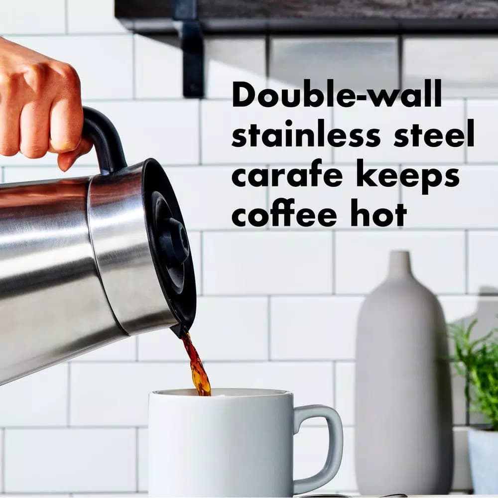 OXO On 9-Cup Stainless Steel Drip Coffee Maker with Stainless Steel Carafe