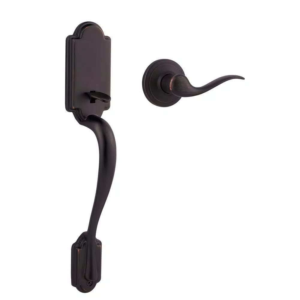 Kwikset Arlington Tustin Left-Handed Door Lever, Venetian Bronze