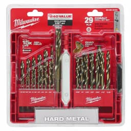 Milwaukee Red Helix Cobalt Twist Drill Bit Set, 29-Piece thumbnail 5