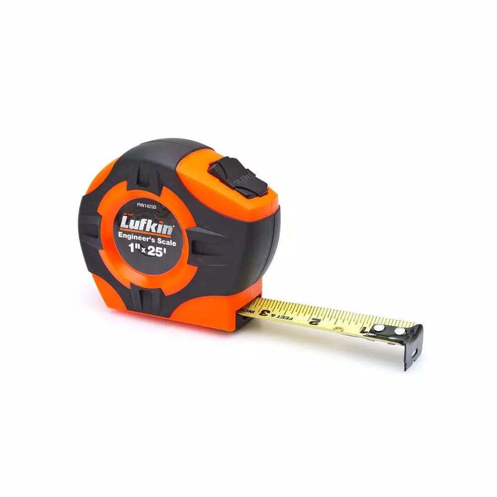 Lufkin Crescent Lufkin P1000 Series 25 ft. Power Return Engineer's Tape Measure