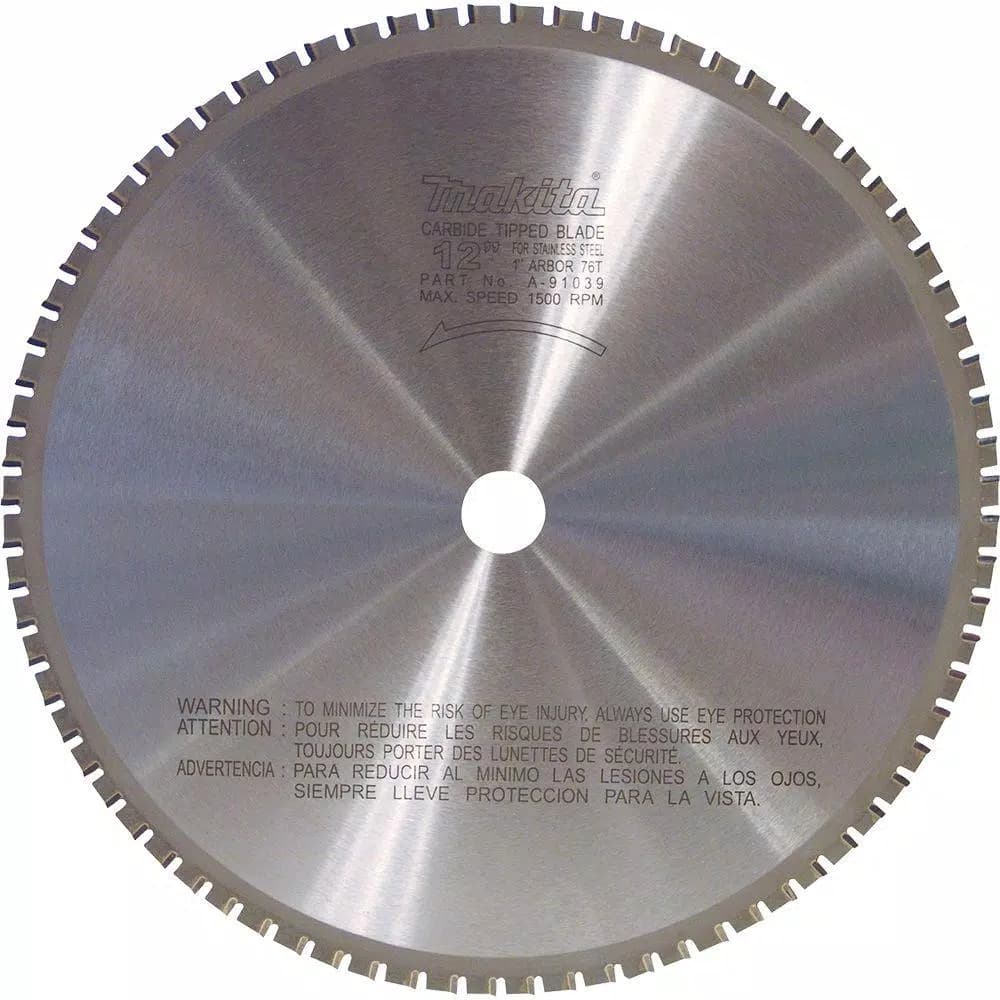 Makita 12 in. 76-Teeth Carbide-Tipped Stainless Steel Metal Cutting Saw Blade