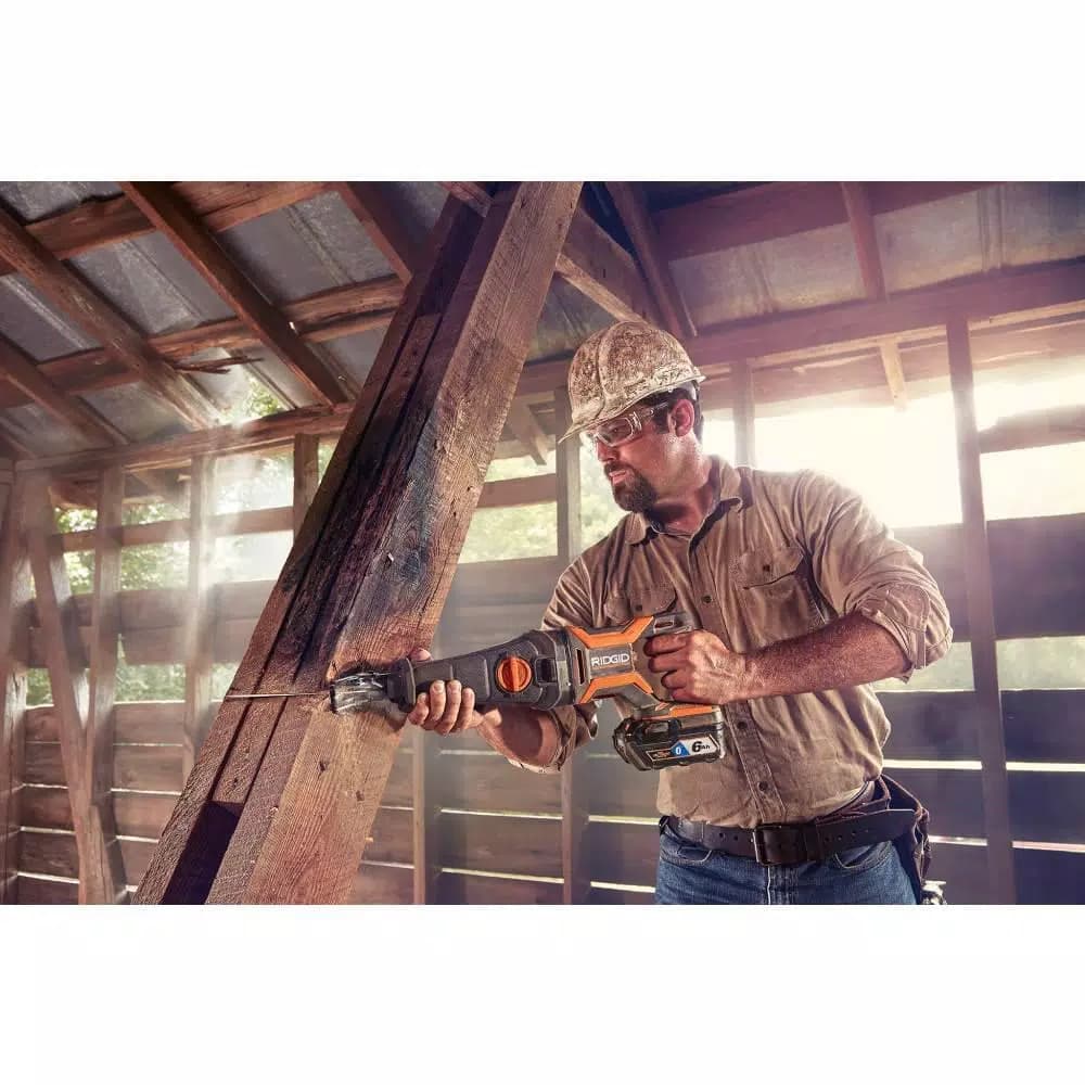 RIDGID 18V OCTANE MEGAMax Reciprocating Saw Attachment Head Only, Brushless