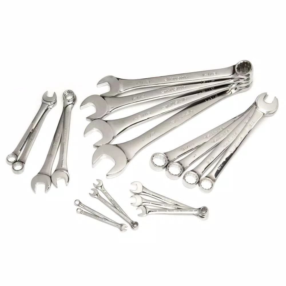 Husky 19-Piece SAE Ratcheting Combination Wrench Set