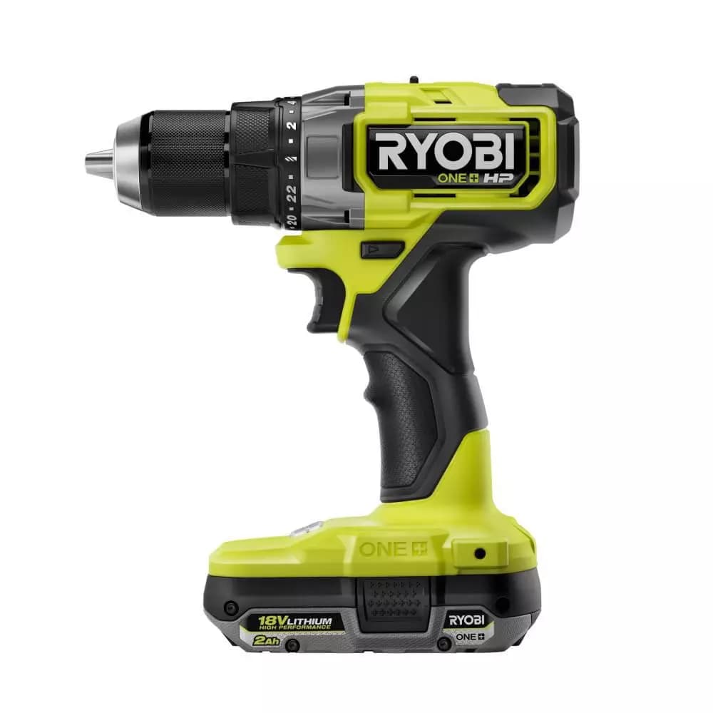 RYOBI 18V ONE+ HP Brushless 2-Tool Combo Kit: 1/2 in. Drill/Driver and 1/4 in. Impact Driver with (2) 2.0 Ah Batteries