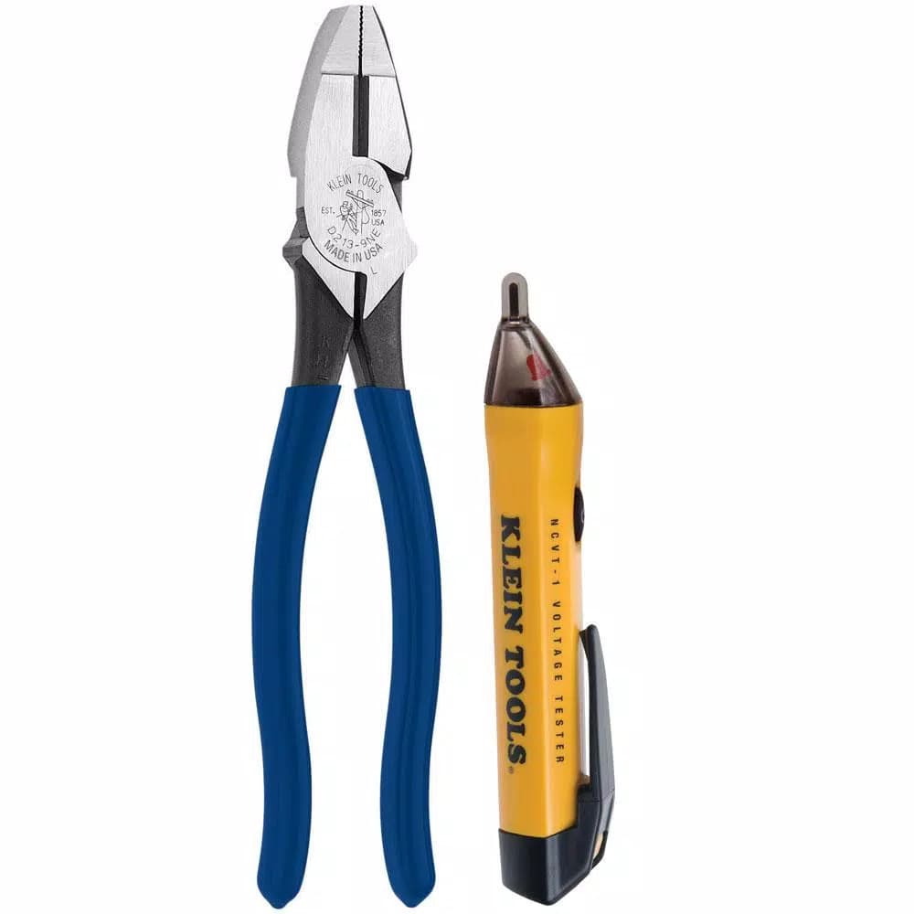 Klein Tools 2-Piece Pliers and Non-Contact Voltage Tester Kit