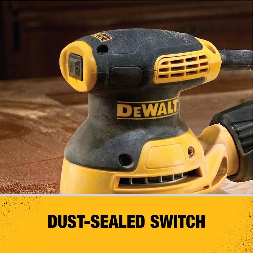 DEWALT DWE6421K 3 Amp Corded 5 in. Random Orbital Hook and Loop Sander