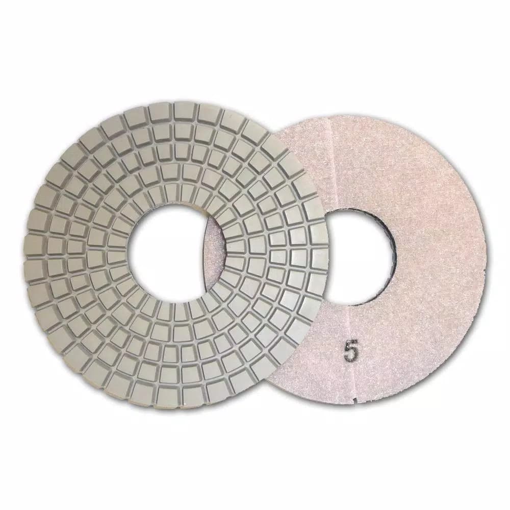 Unbranded Con-Shine 6 in. 5-Step Dry/Wet Diamond Polishing Pads Set of 5
