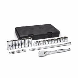 GEARWRENCH 1/2 in. Drive 6-Point SAE Ratchet and Socket Set, 23-Piece thumbnail 3