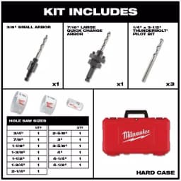 Milwaukee Hole Dozer 18-Piece Bi-Metal Plumbers Hole Saw Set thumbnail 2