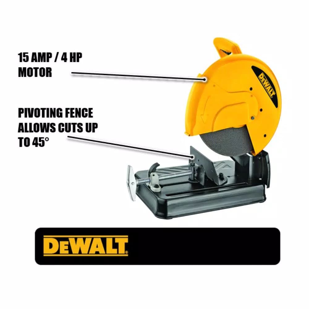 DEWALT 14 in. Abrasive Chop Saw, 15 Amp, 4 hp